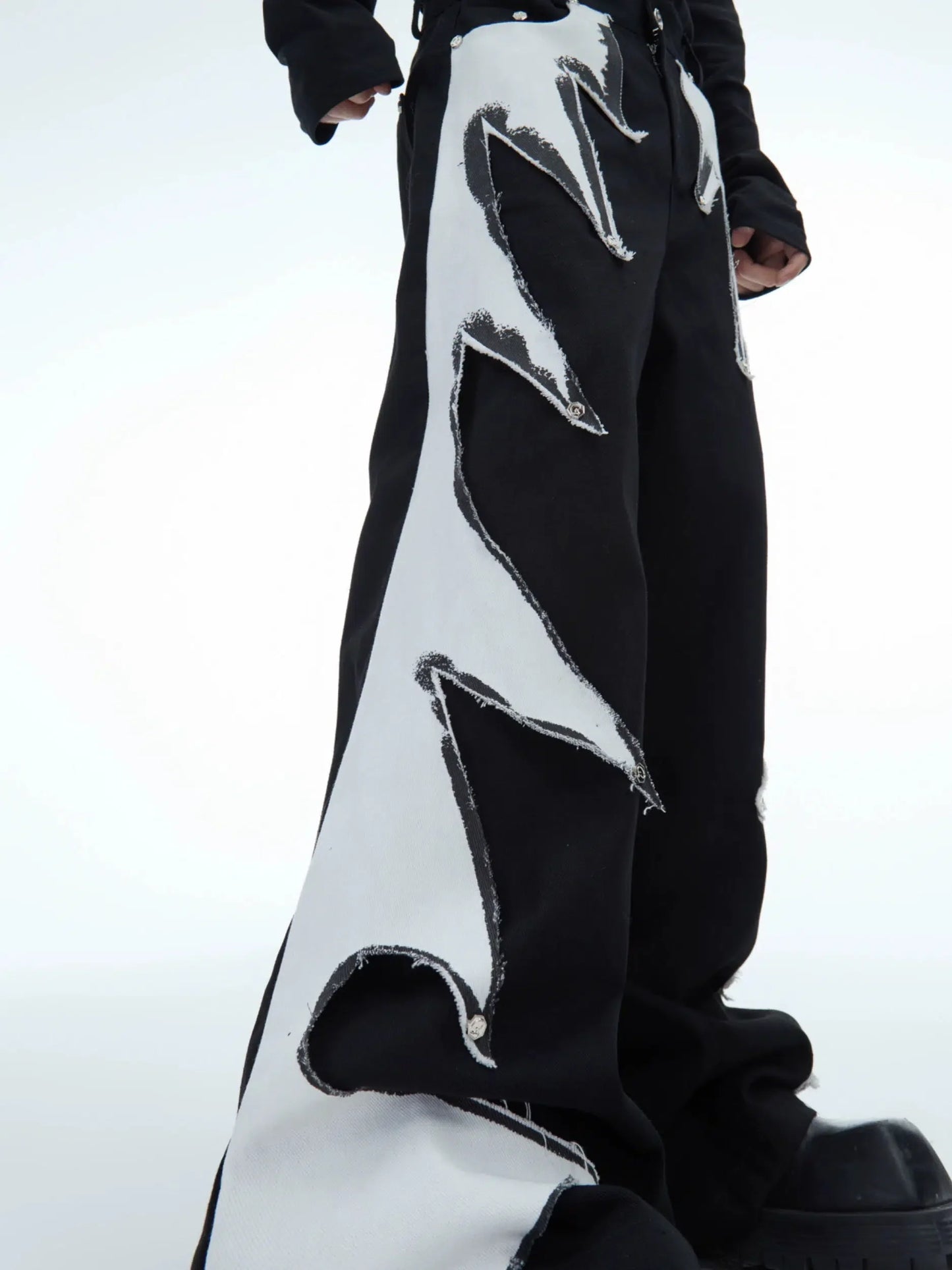 Patchwork Straight-leg Pants-ArguE CulturE