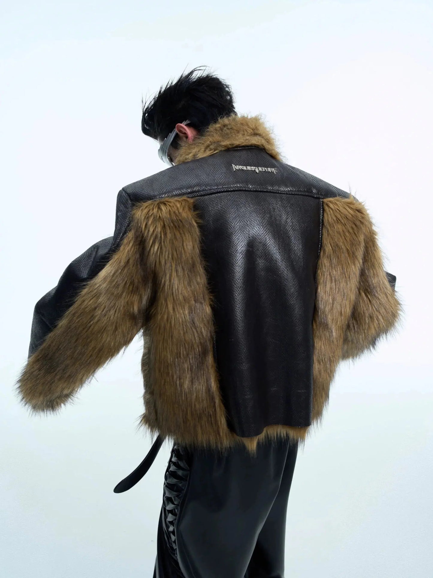 Snake Skin Stitching Fur Jacket-ArguE CulturE