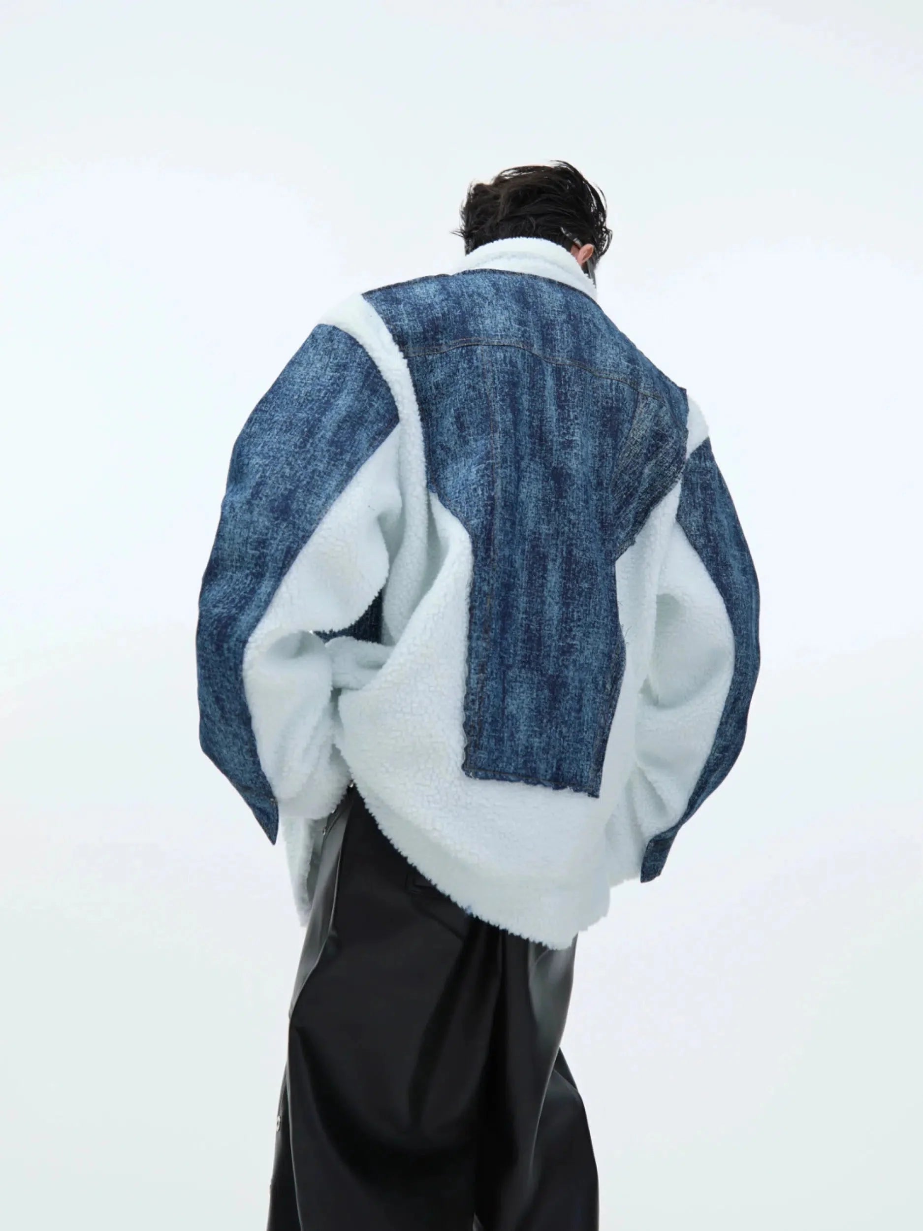 Two-piece Denim Patchwork Jacket-ArguE CulturE