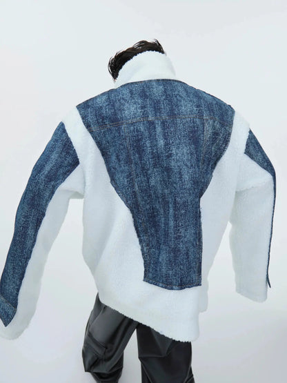 Two-piece Denim Patchwork Jacket-ArguE CulturE