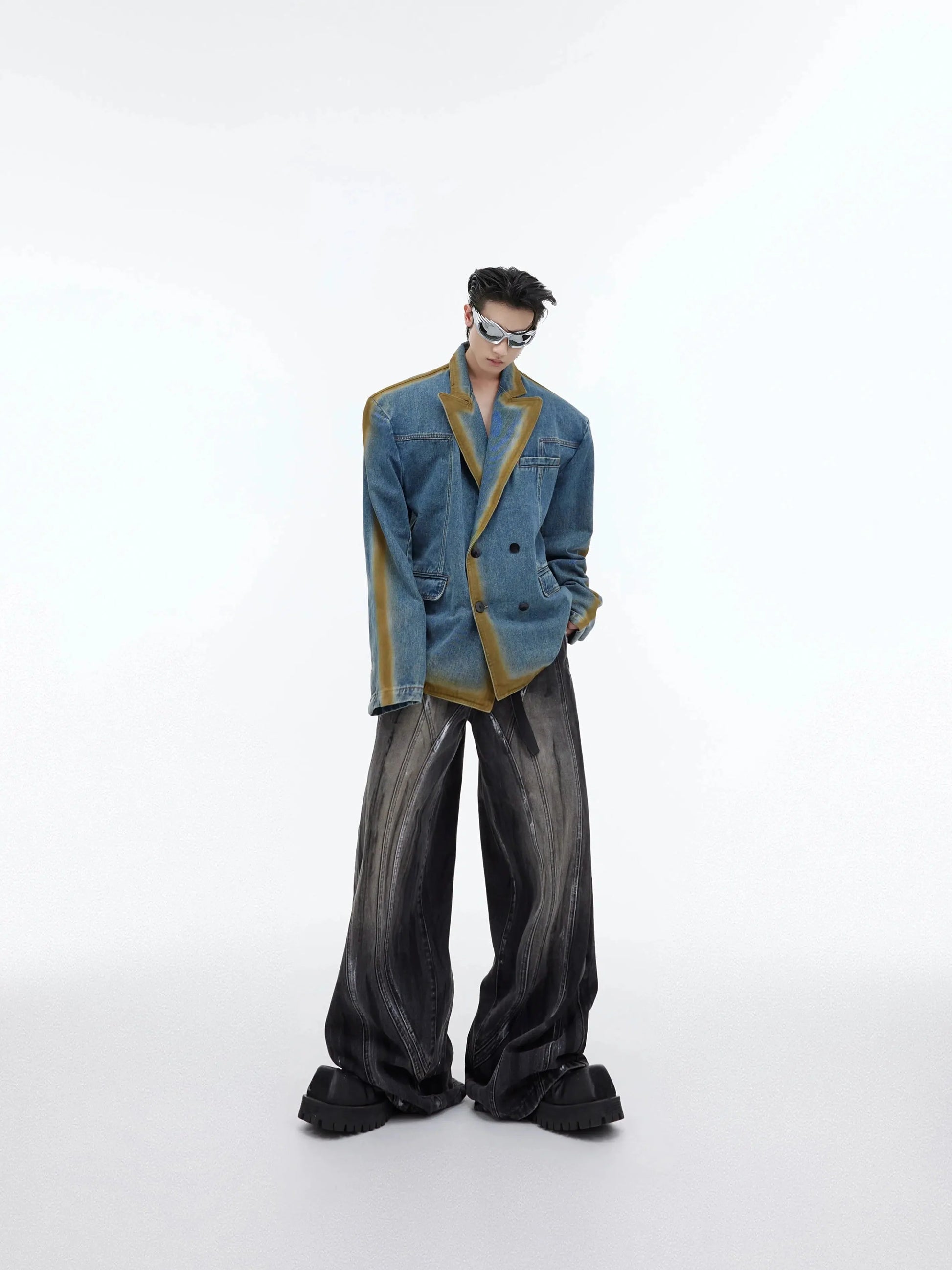 Distressed Wide-leg Pants-ArguE CulturE