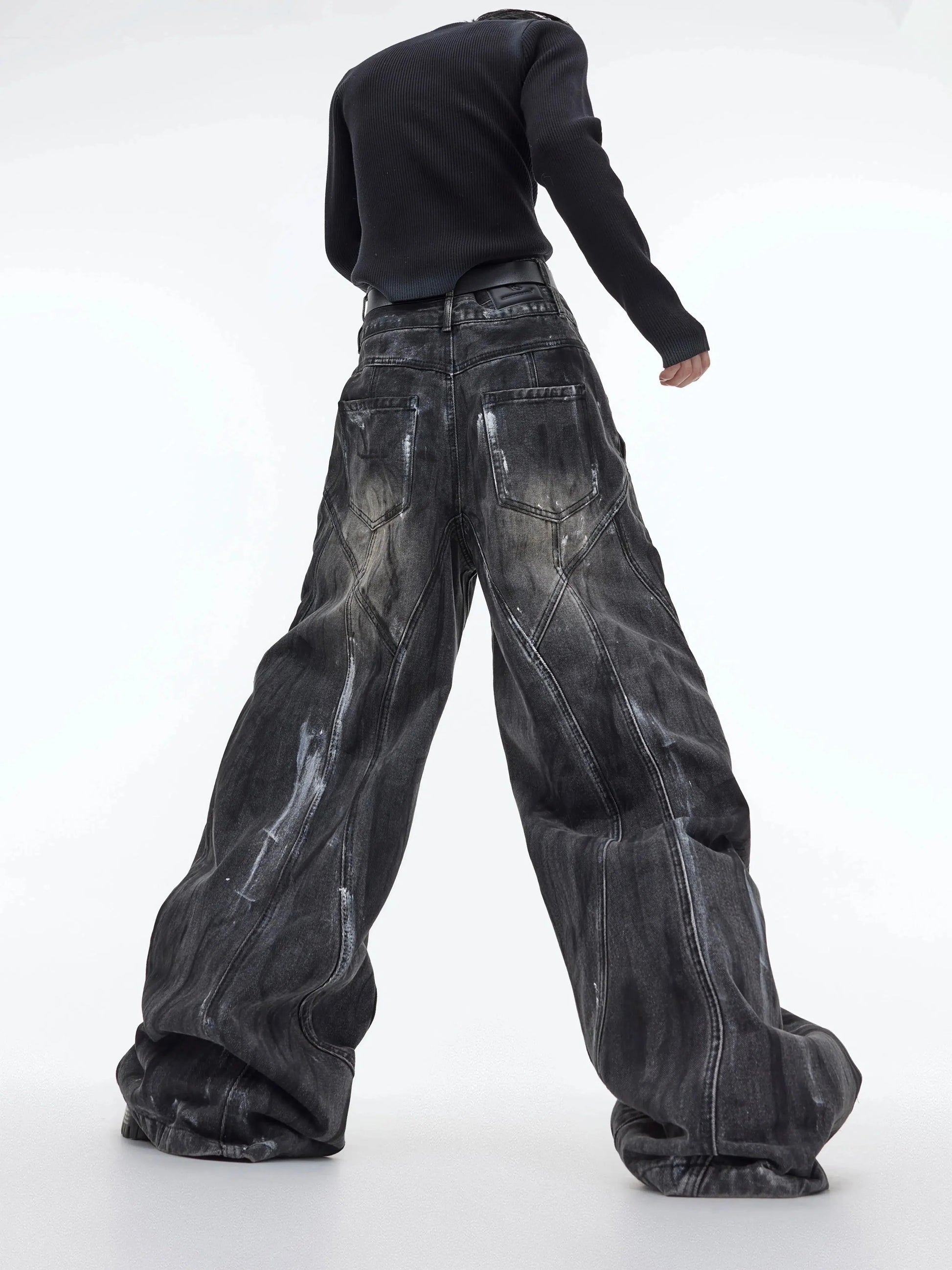 Distressed Wide-leg Pants-ArguE CulturE