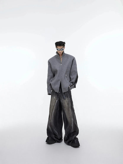 Distressed Wide-leg Pants-ArguE CulturE