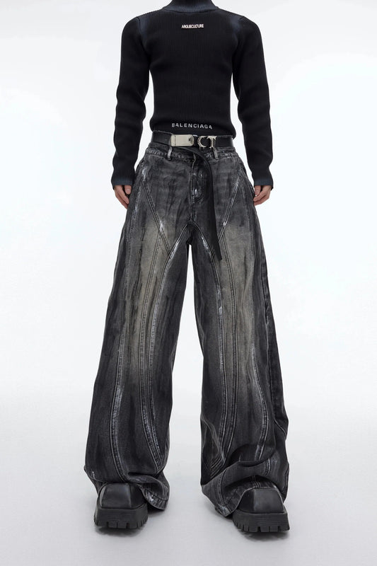 Distressed Wide-leg Pants-ArguE CulturE