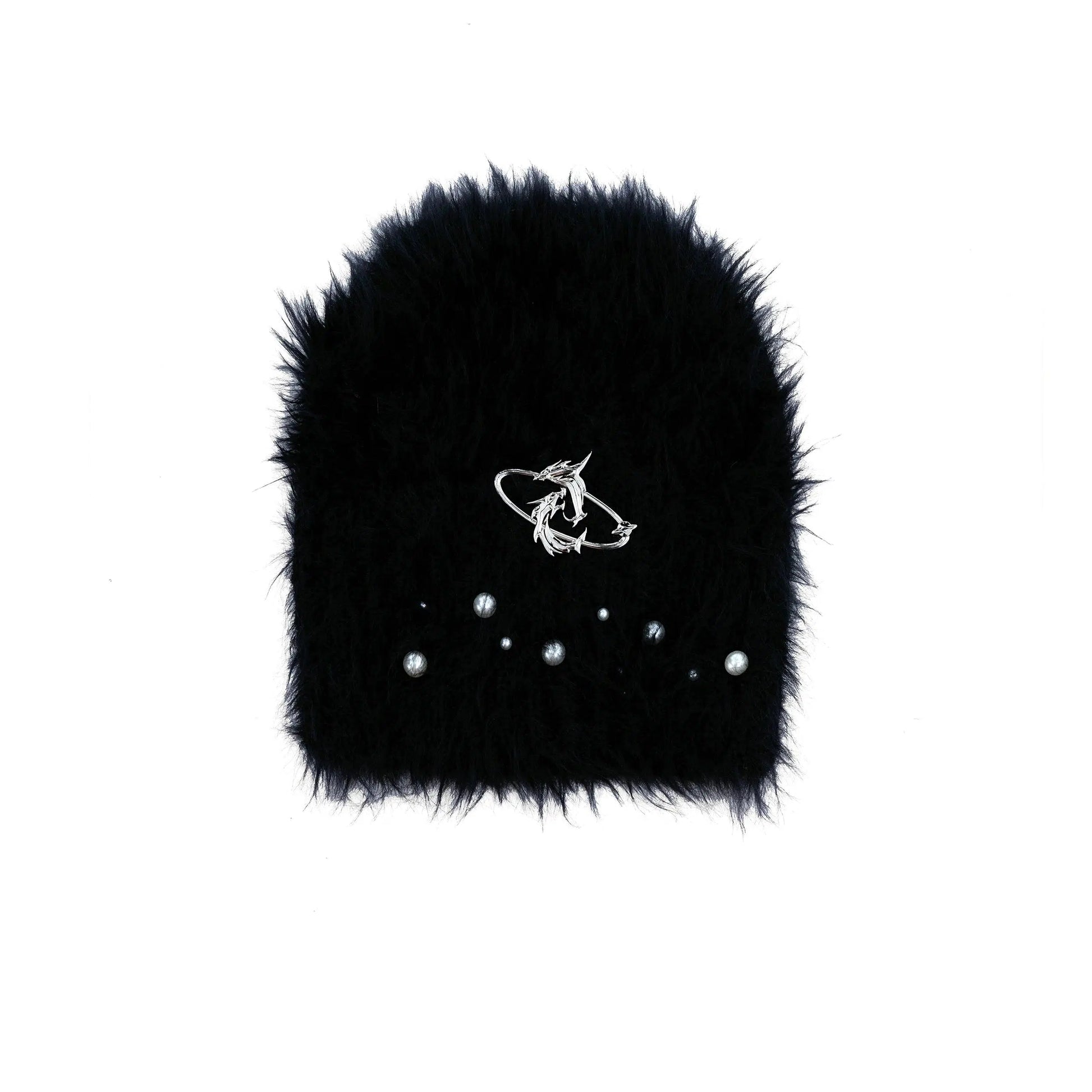 Faux Fur Hat with Pearls-ArguE CulturE