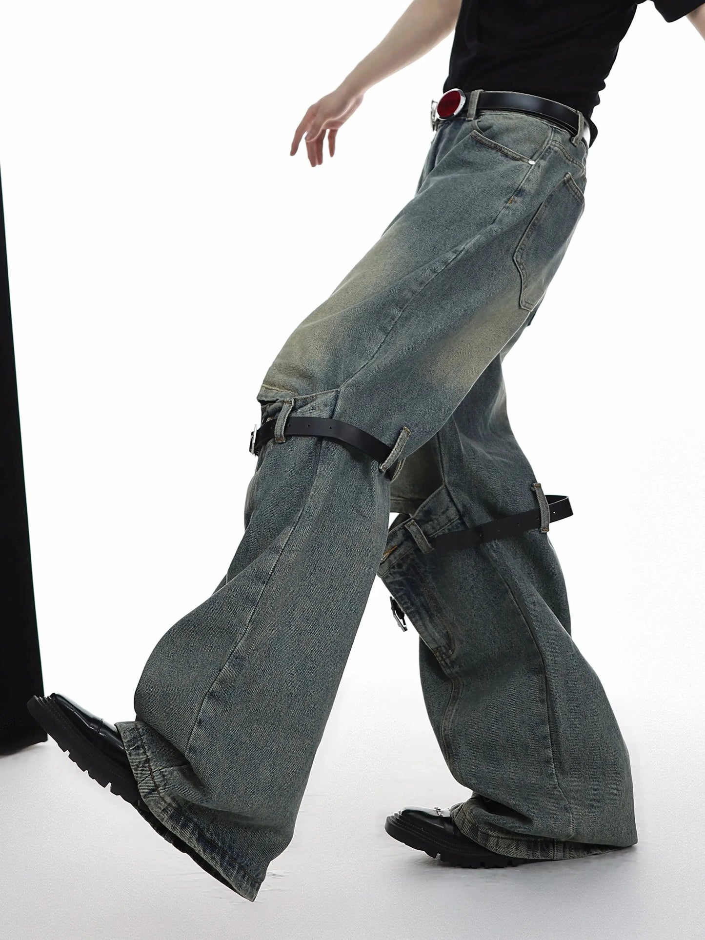 Three-dimensional Belt Stitching Pants-ArguE CulturE