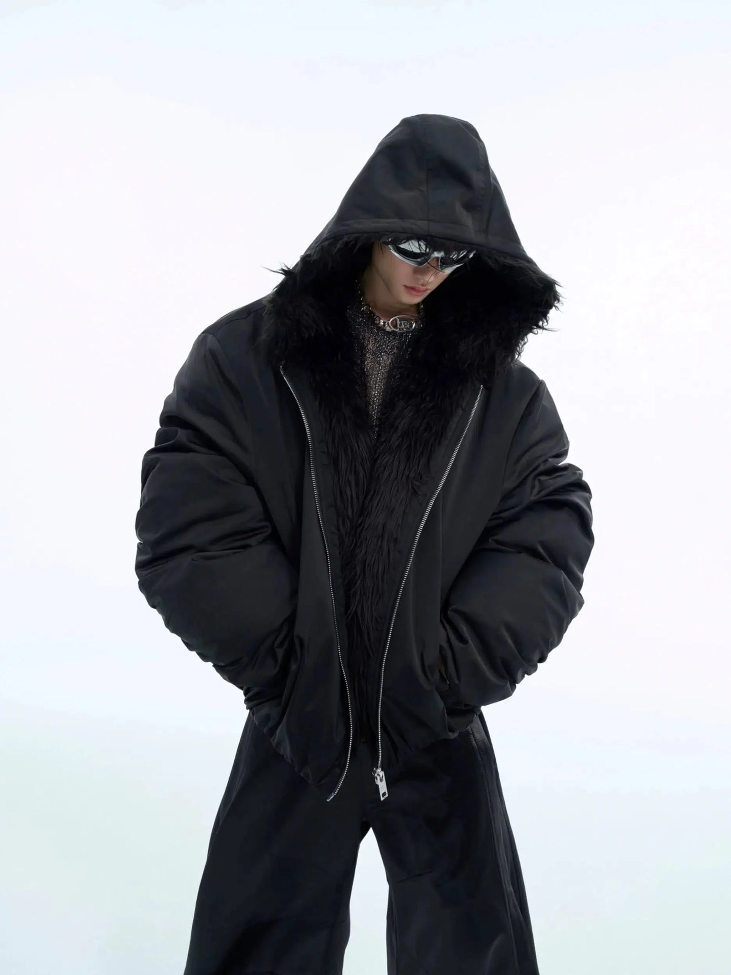 Insulated Jacket with Faux Fur Trim-ArguE CulturE