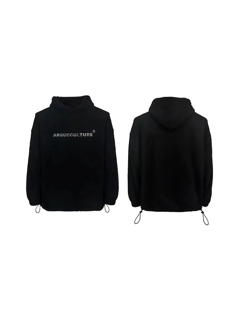 Metallic Printed Hooded Sweatshirt-ArguE CulturE