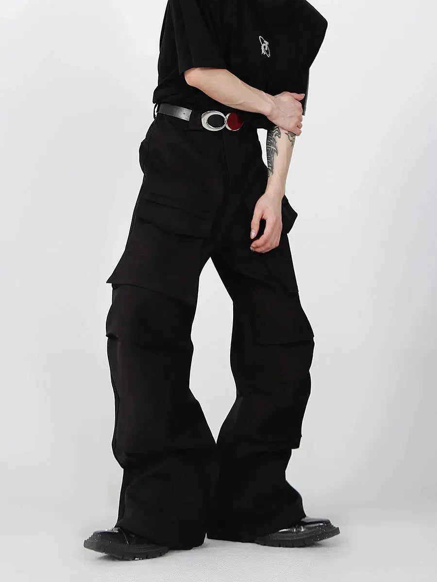 Pleated Pockets Stitching Overalls-ArguE CulturE