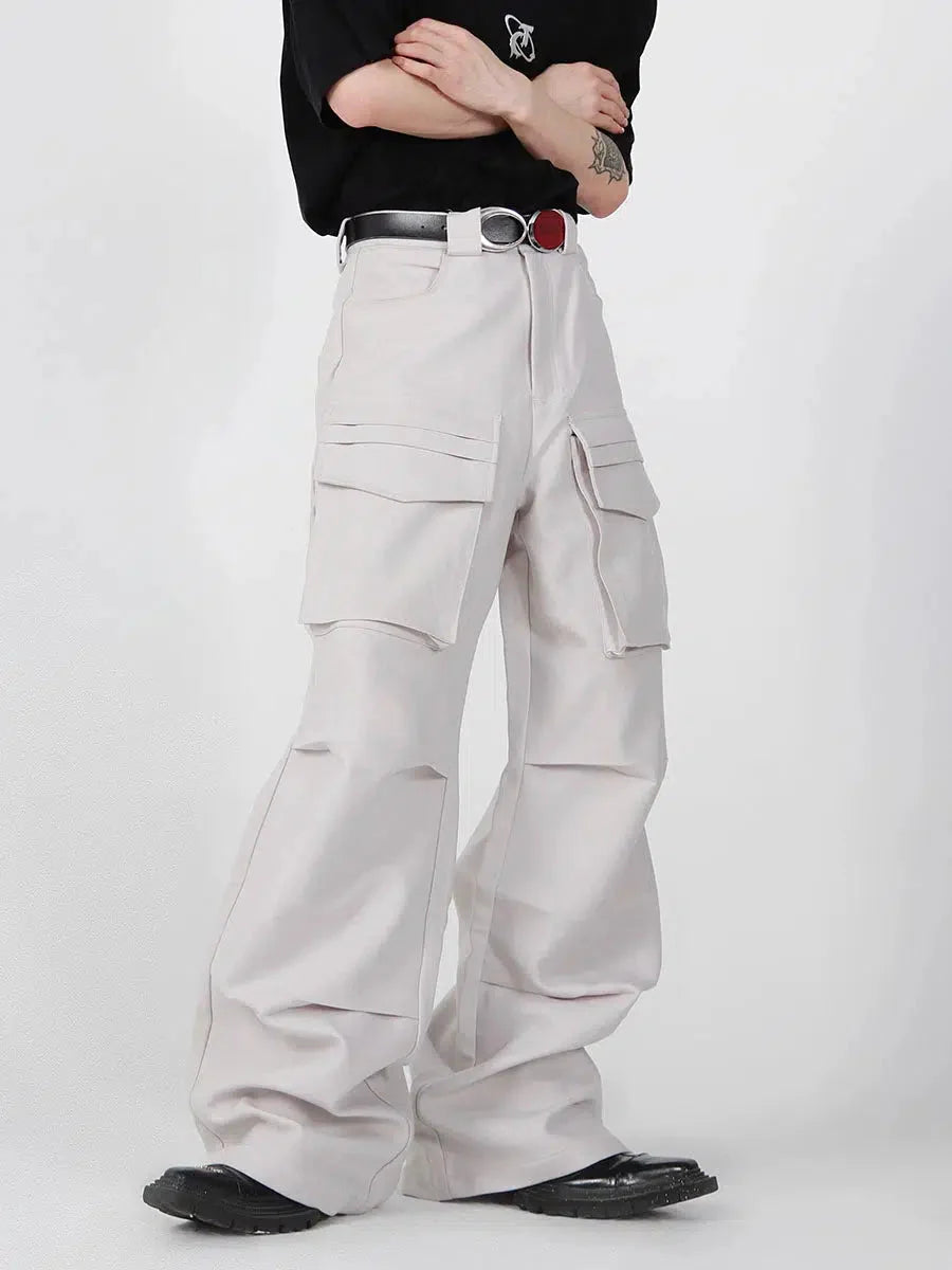 Pleated Pockets Stitching Overalls-ArguE CulturE