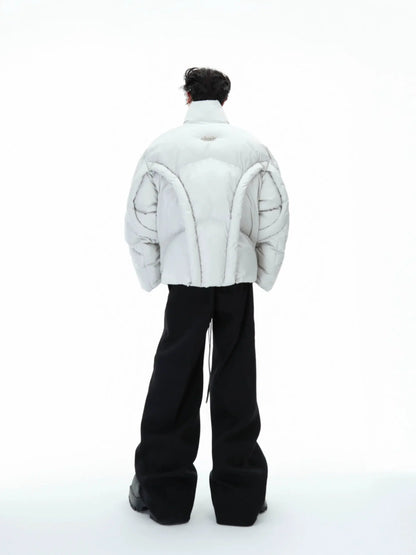 3D Stand Collar Cotton Padded Jacket-ArguE CulturE