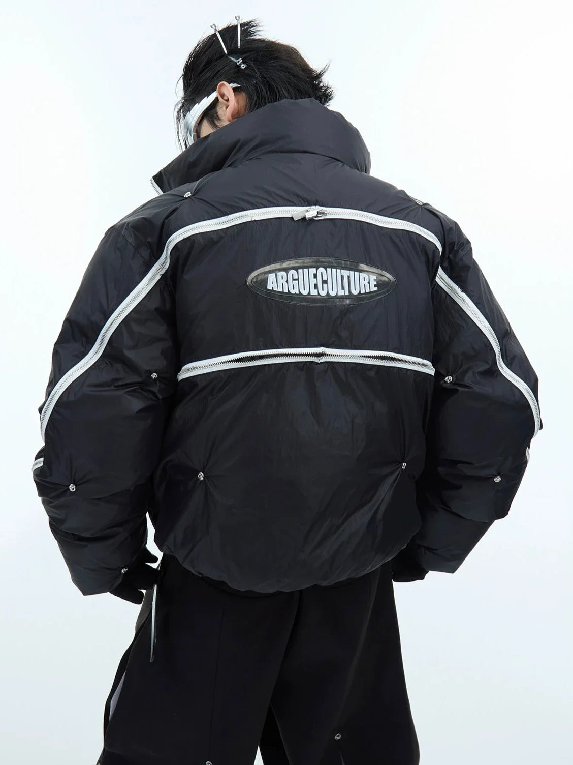 Deconstructed Zipper Padded Jacket-ArguE CulturE