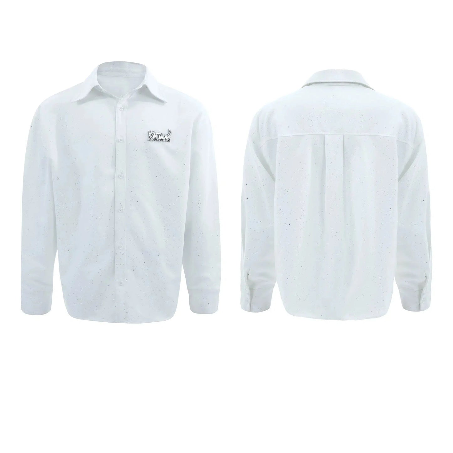 Metallic Detail Long-Sleeve Shirt-ArguE CulturE