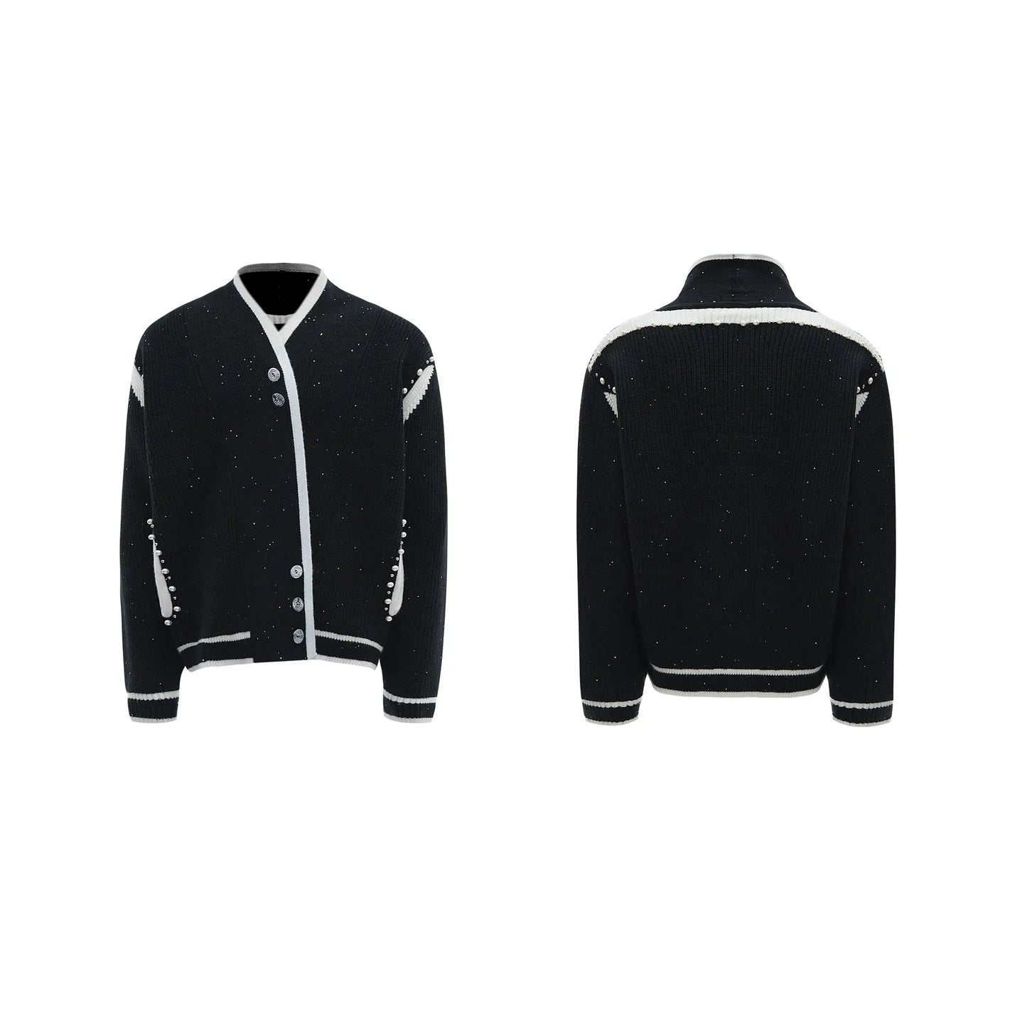 Slanted Button Knit Sweater-ArguE CulturE