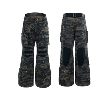 Camouflage Multi-Pocket Cargo Pants-ArguE CulturE