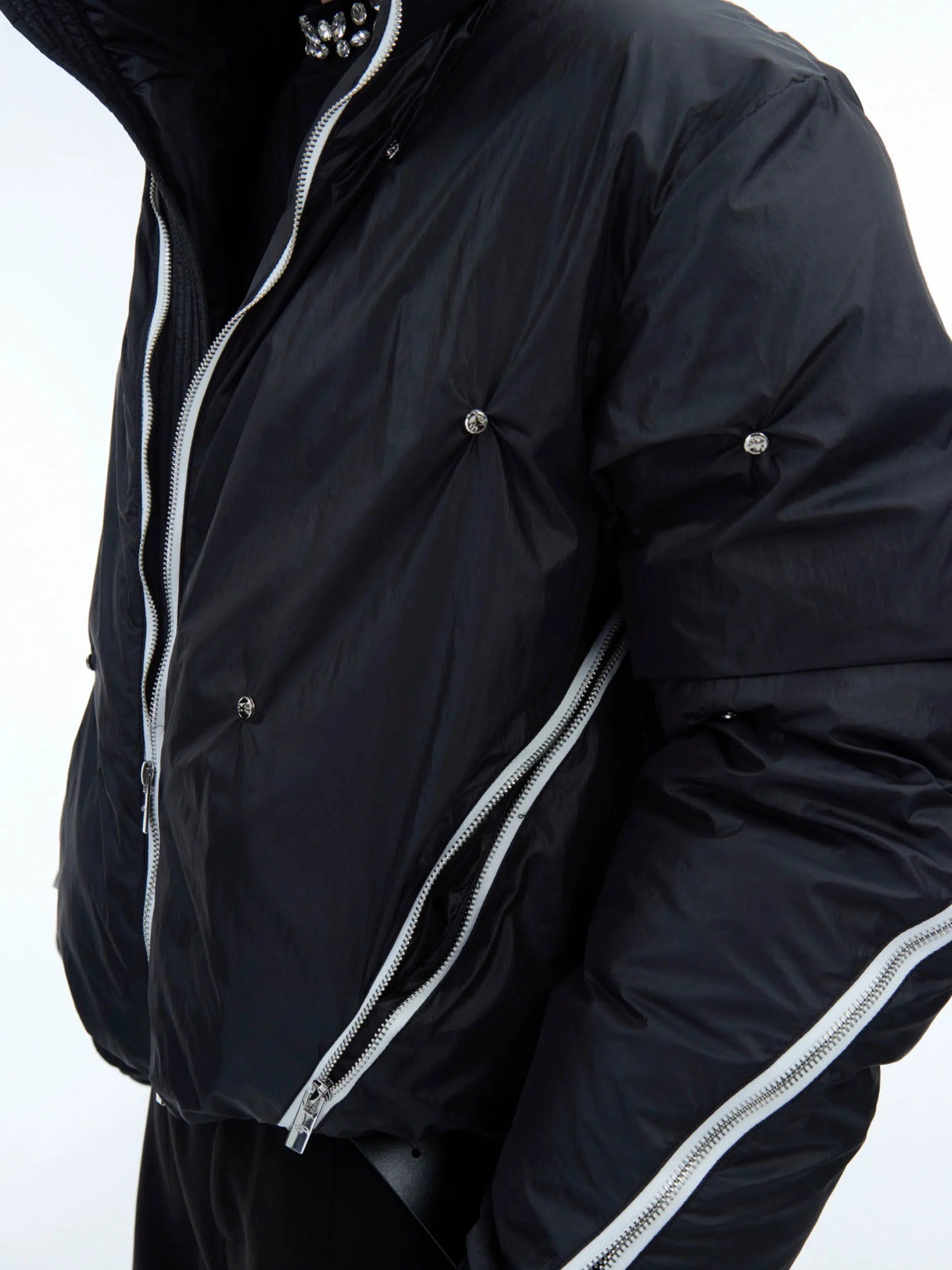 Deconstructed Zipper Padded Jacket-ArguE CulturE