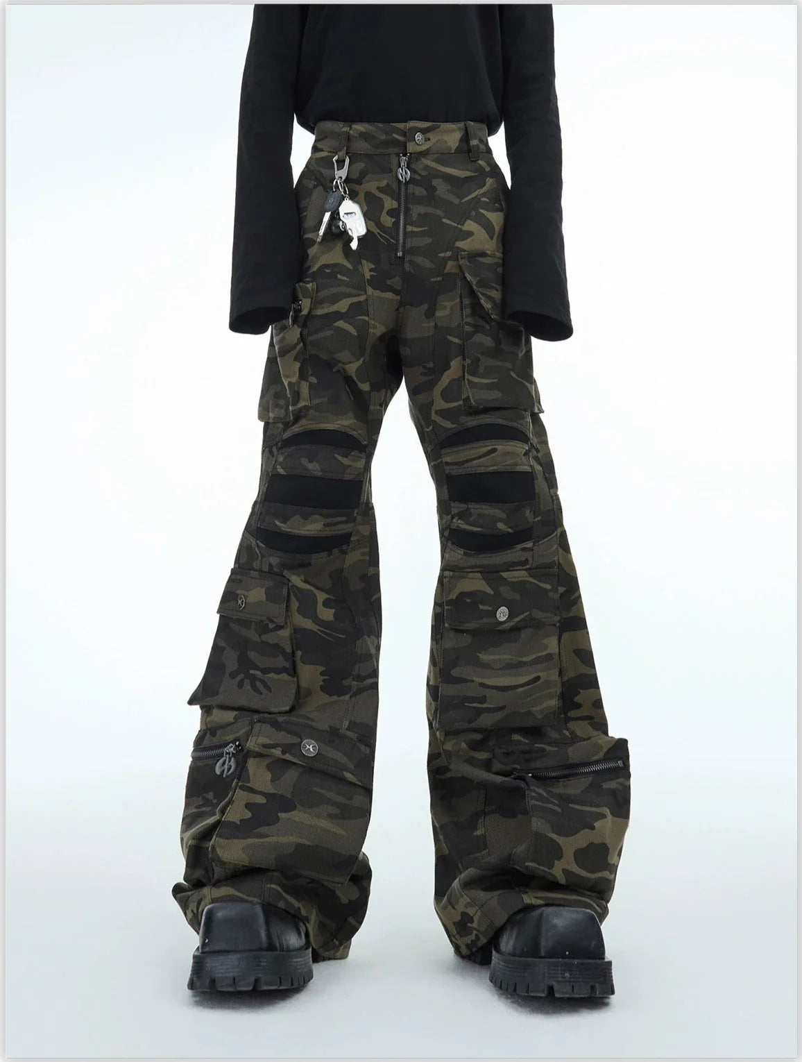 Camouflage Multi-Pocket Cargo Pants-ArguE CulturE