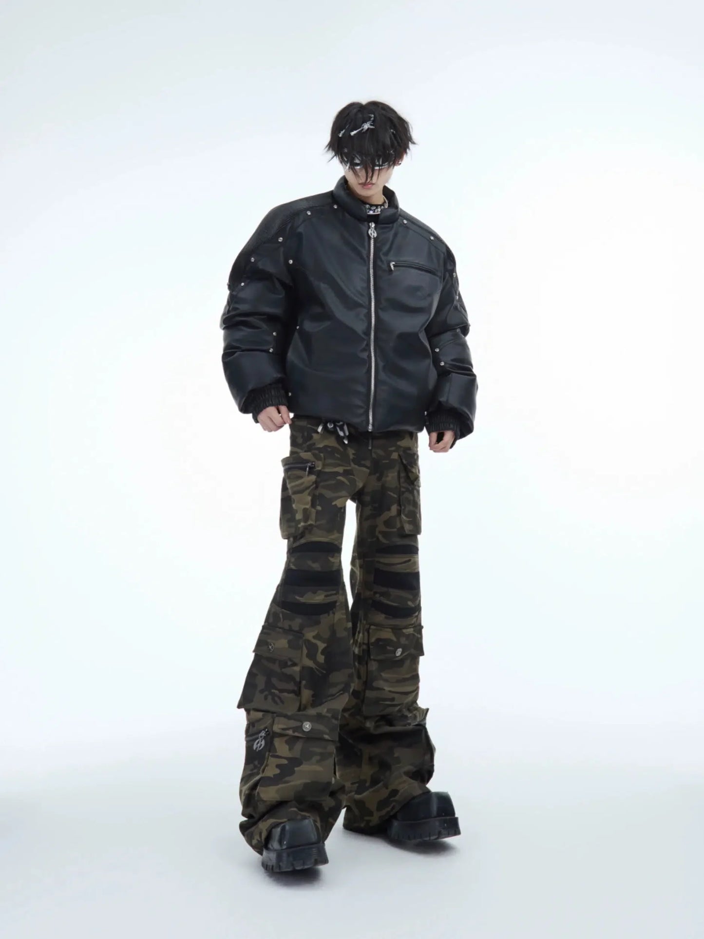 Camouflage Multi-Pocket Cargo Pants-ArguE CulturE