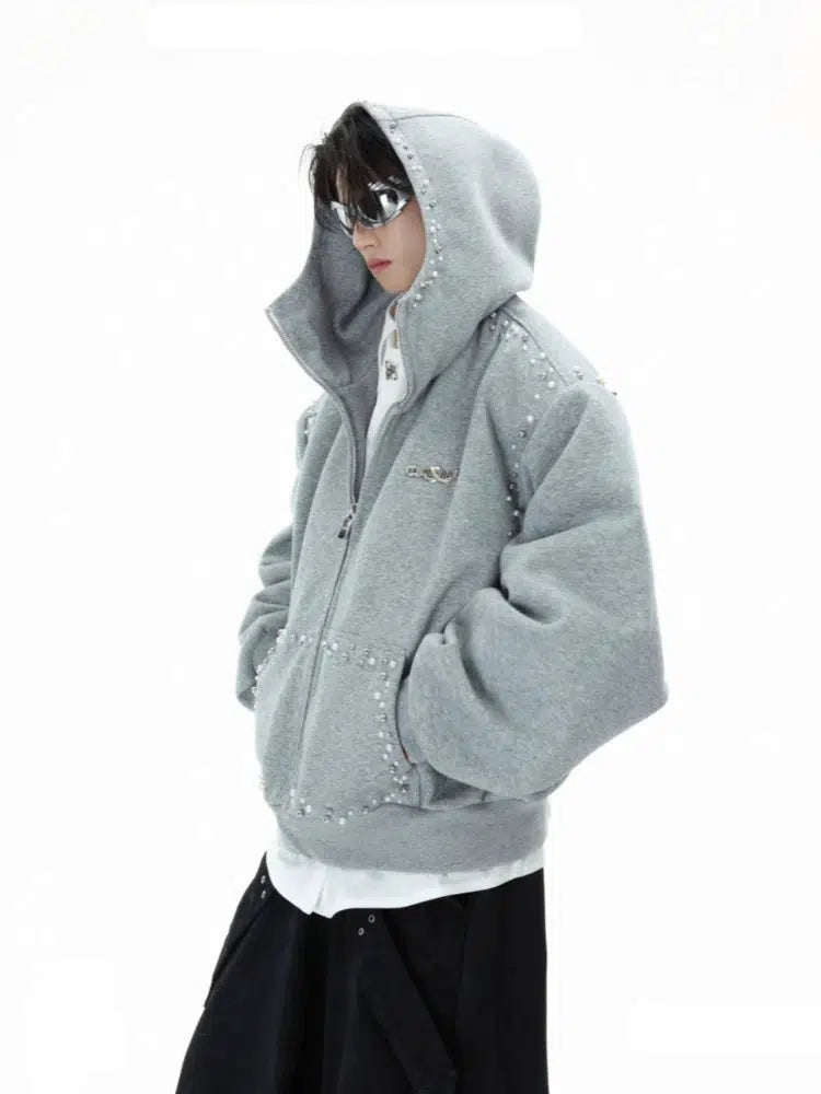 Pearl Trim Hooded Jacket-ArguE CulturE