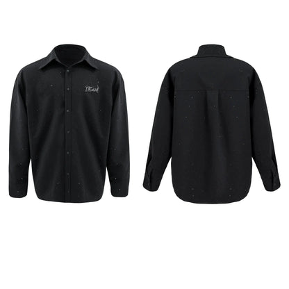 Metallic Detail Long-Sleeve Shirt-ArguE CulturE