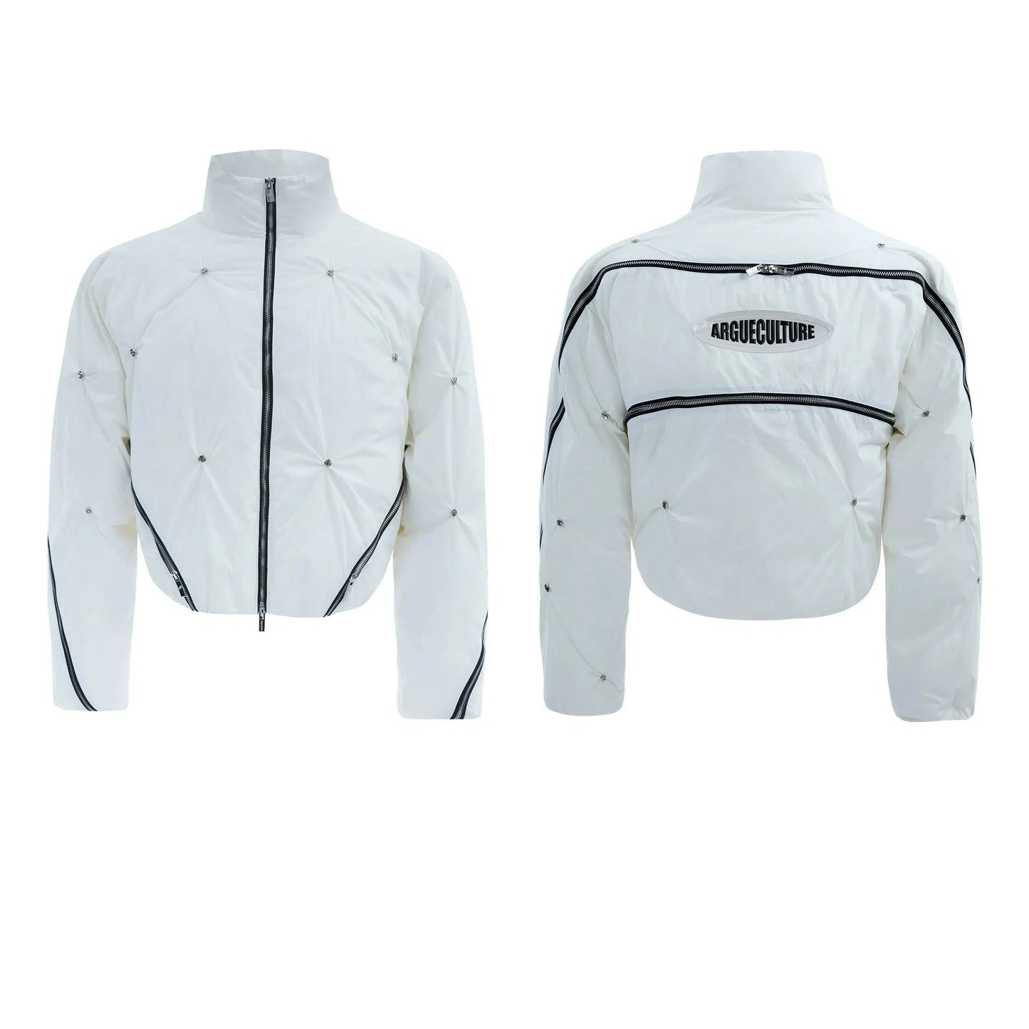 Deconstructed Zipper Padded Jacket-ArguE CulturE