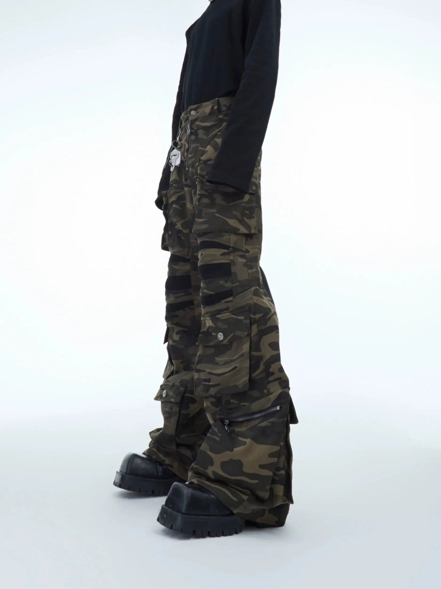 Camouflage Multi-Pocket Cargo Pants-ArguE CulturE