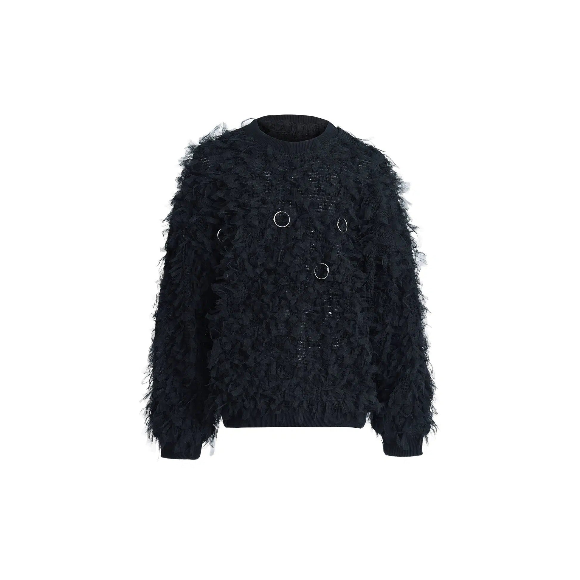 Furry Round Neck Sweatshirt-ArguE CulturE